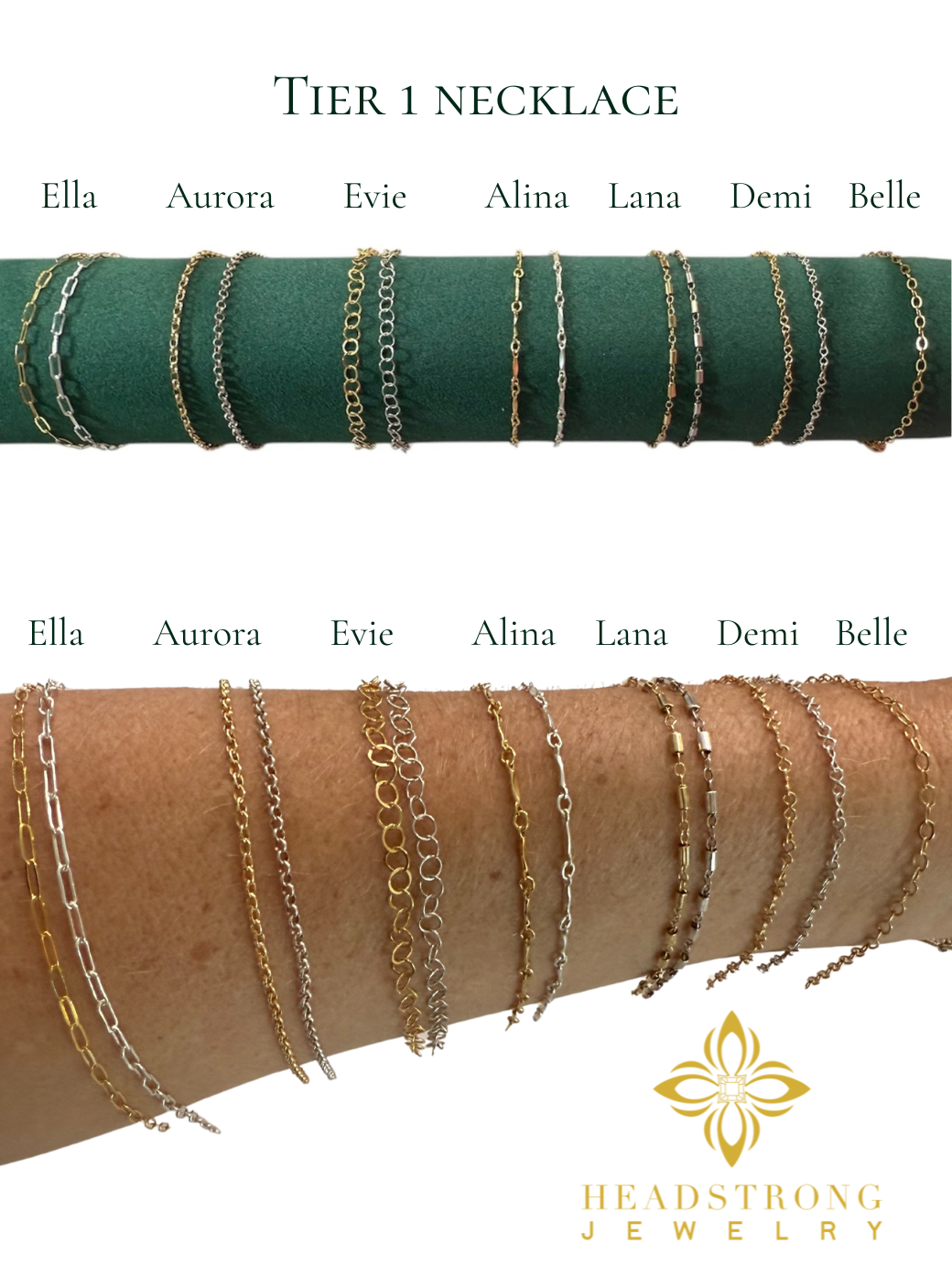 tier 1 necklace: subtle glow