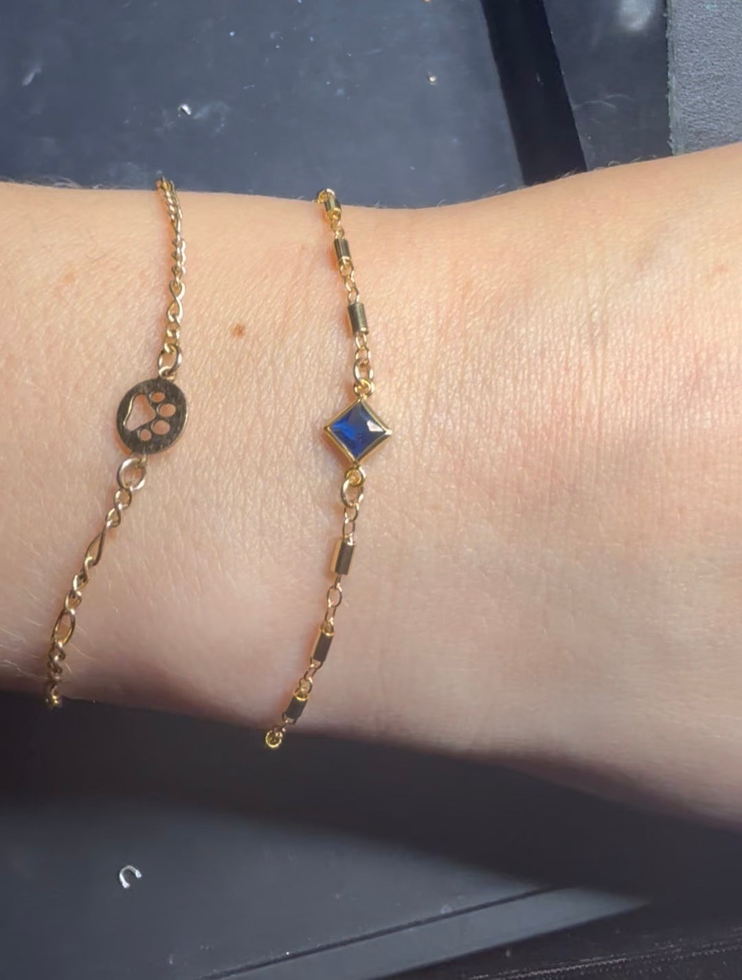 charms birthstones princess cut 4mm