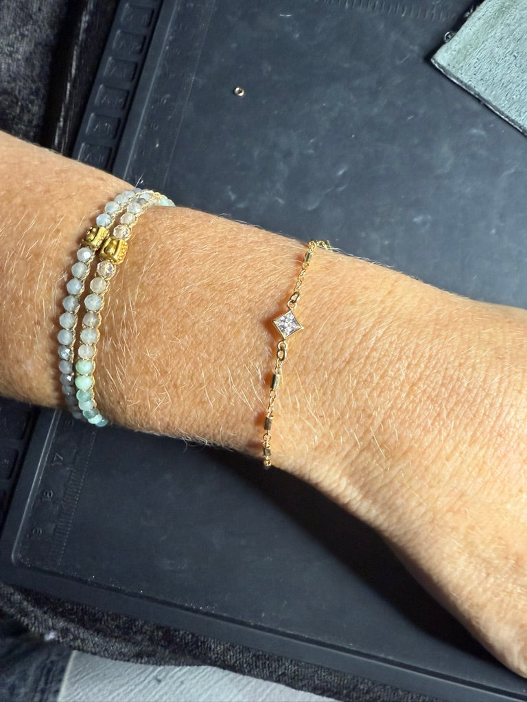 charms birthstones princess cut 4mm