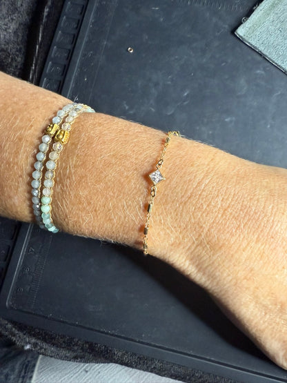 CHARMS BIRTHSTONES PRINCESS CUT 4mm