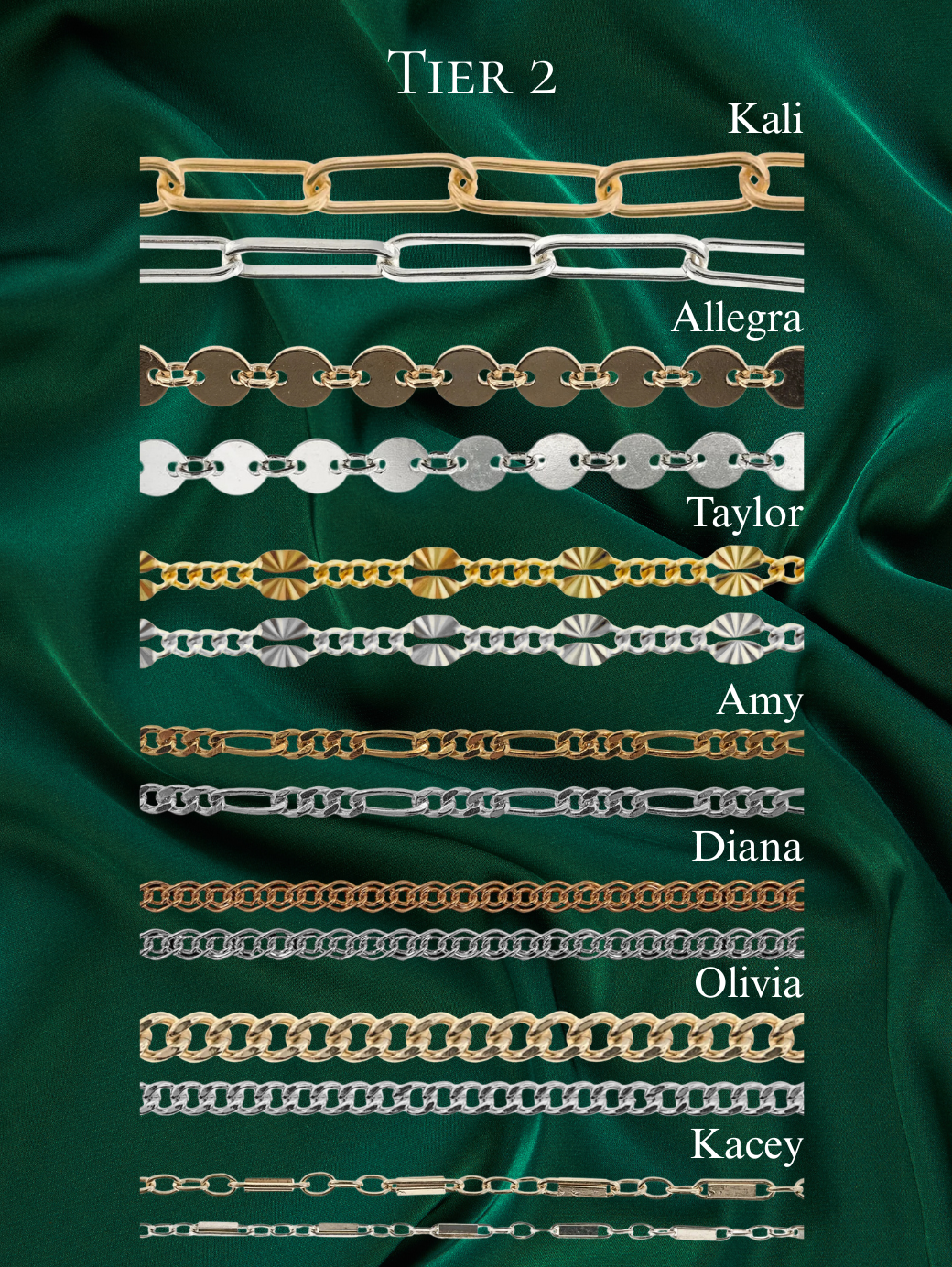 tier 2 necklace- textured radiance