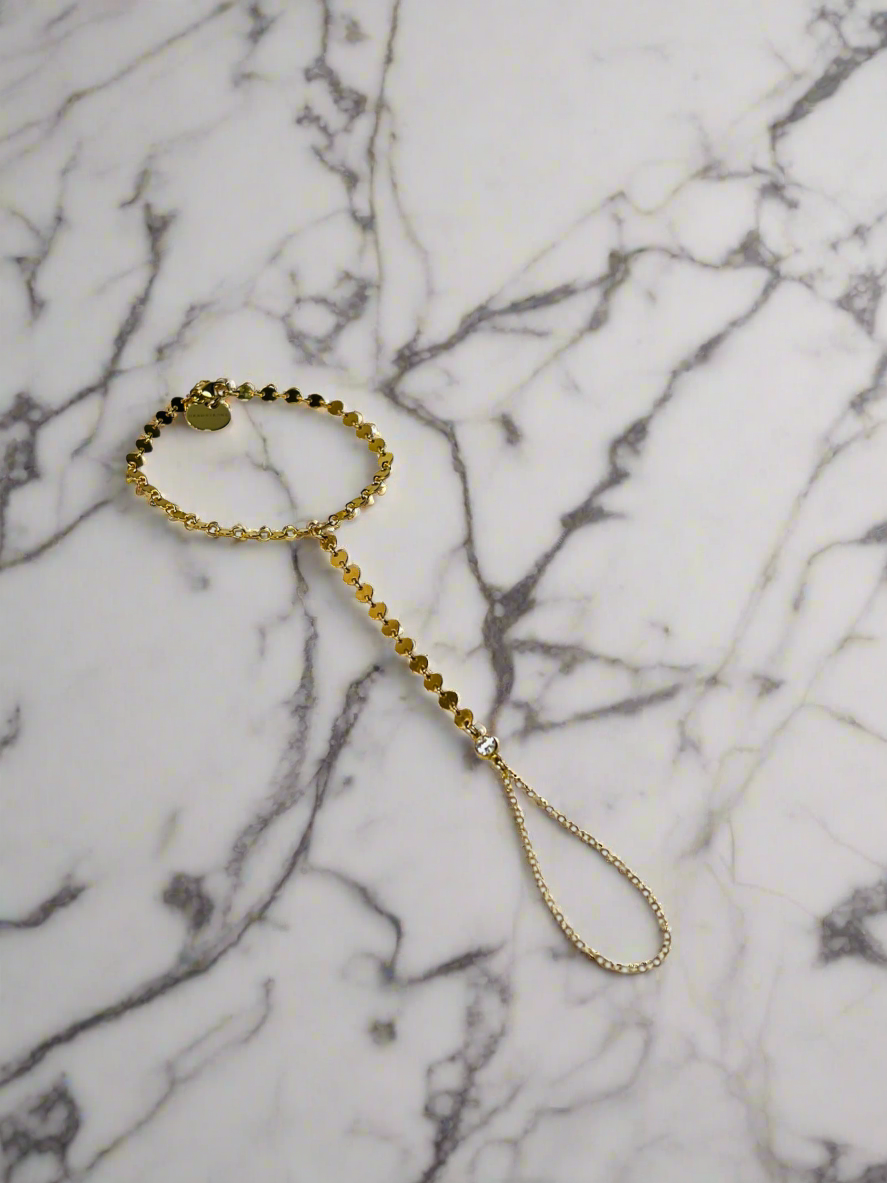 allegra hand chain in 14k gold fill