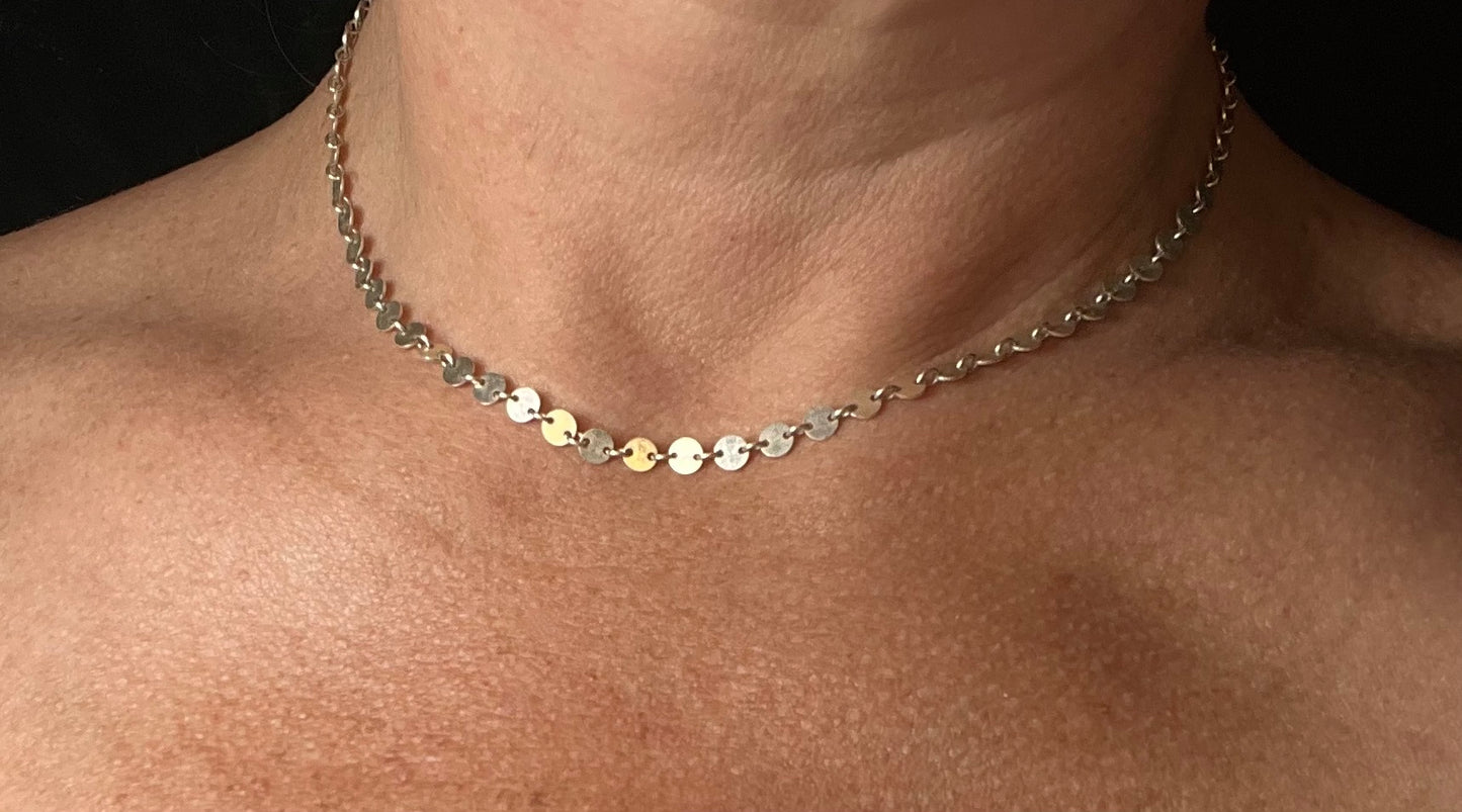 allegra choker in sterling silver