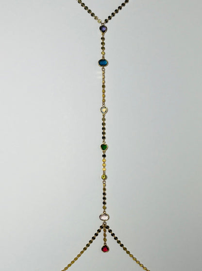 Chakra Allegra Lariat Gold Body Chain