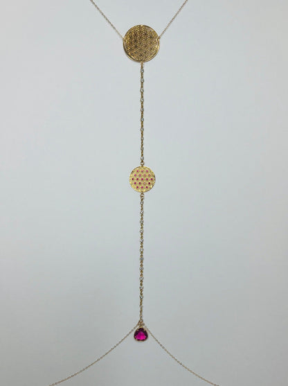 Sacred Flower Lariat Body Chain