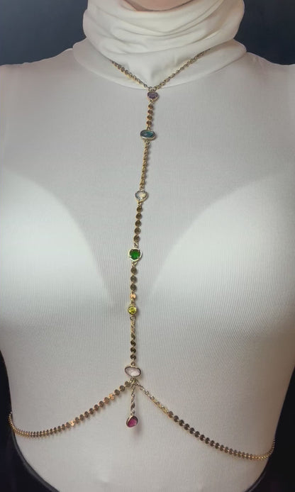 Chakra Allegra Lariat Gold Body Chain